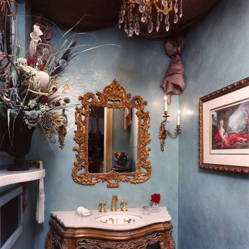 Showhouse Pittsburgh. Louis XV style powder room i
