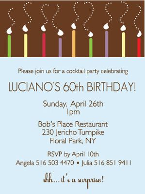 birthday party invitation