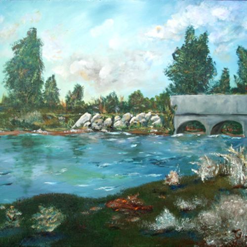 Serene River; showcase the local landscape