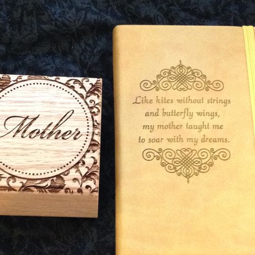 Music box or journal that we can laser engrave for