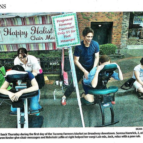 We were in the Tacoma News Tribune!