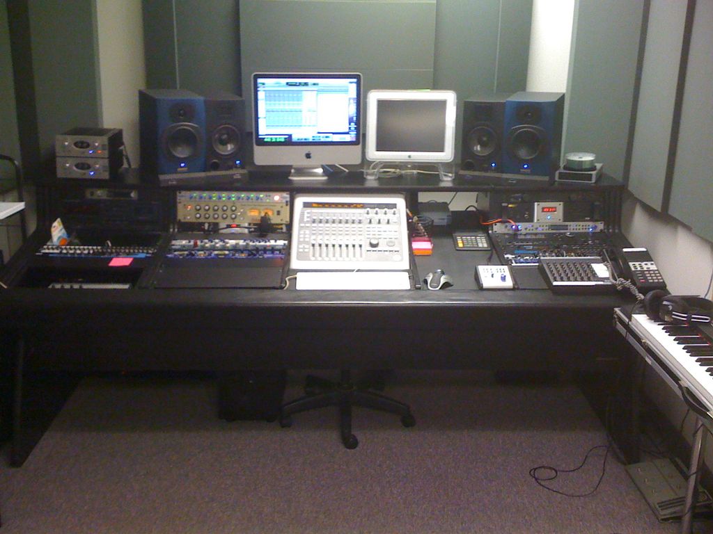 Acoustically-designed Control Room with ProTools, 