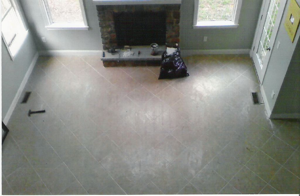 Room facelifted with new ceramic tile and paint