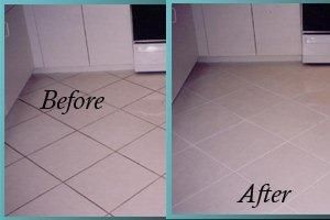 Tile Floor Before & After