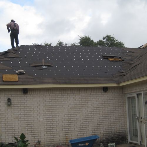 Home that needed re-roofing