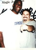 Adam Thompson and Lakers legend, Magic Johnson