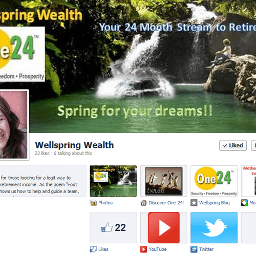 Facebook Fan Page for Wellspring Wealth. Also did 