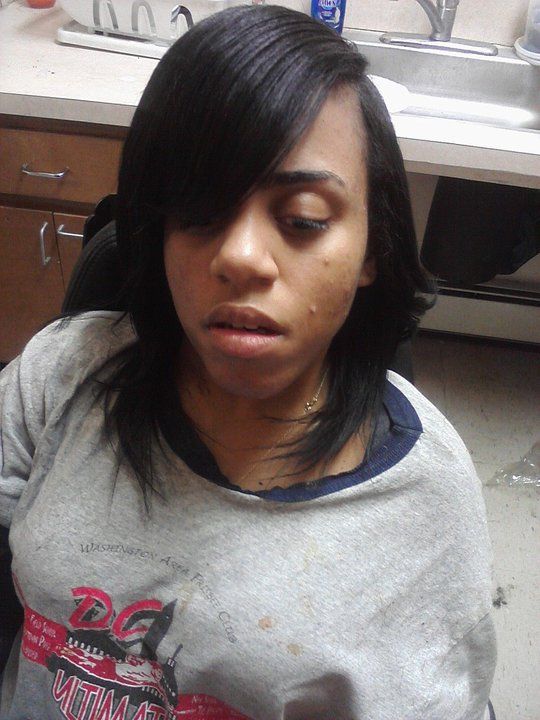 partial weave sewn in