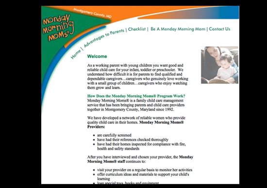 Monday Morning Moms website