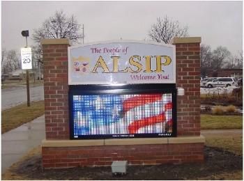 We did all the signs for the Village of Alsip, Fir