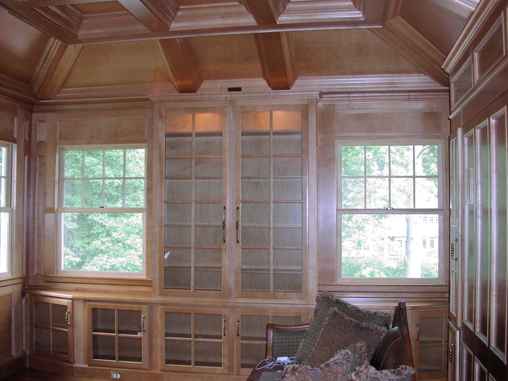 Maple with honey glaze finish custom library in At