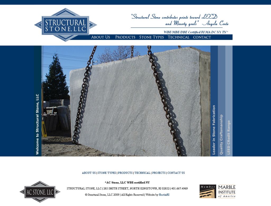 StructuralStoneLLC.com by HostinRI