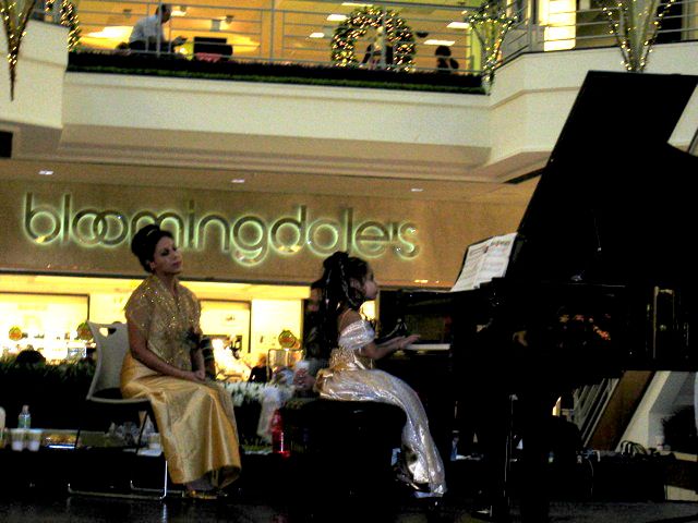 Students perform at the beautiful stage of the Gar