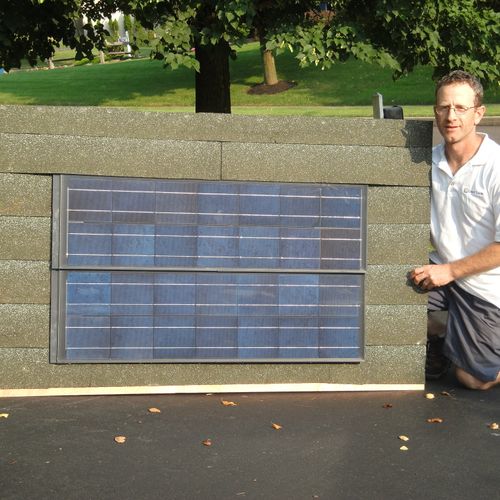 Special solar panels that look like shingles provi