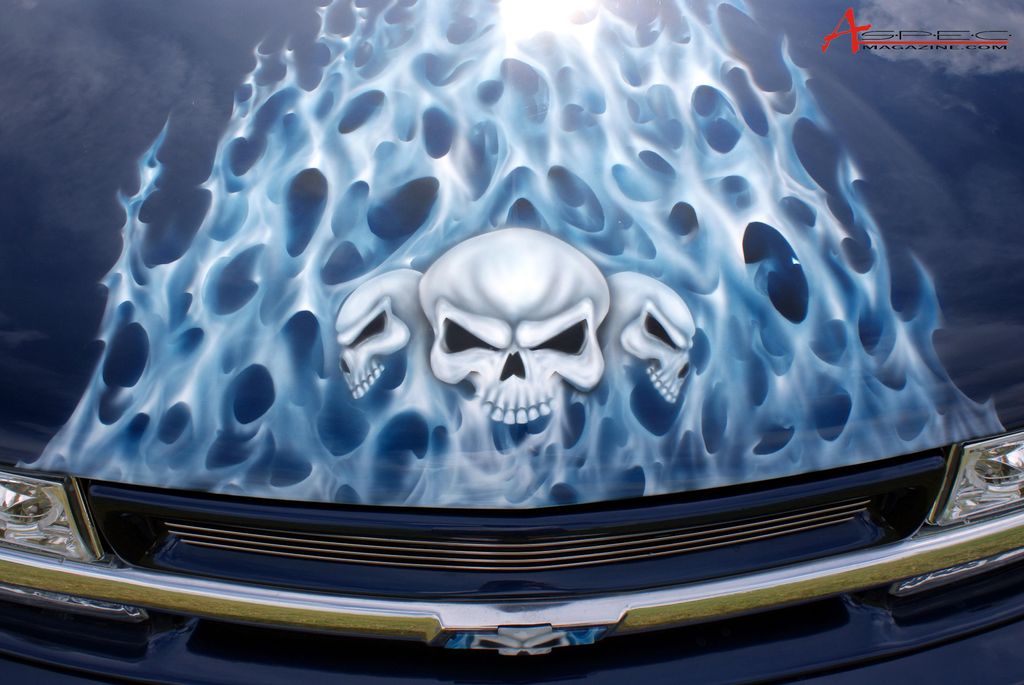 Hood of truck
