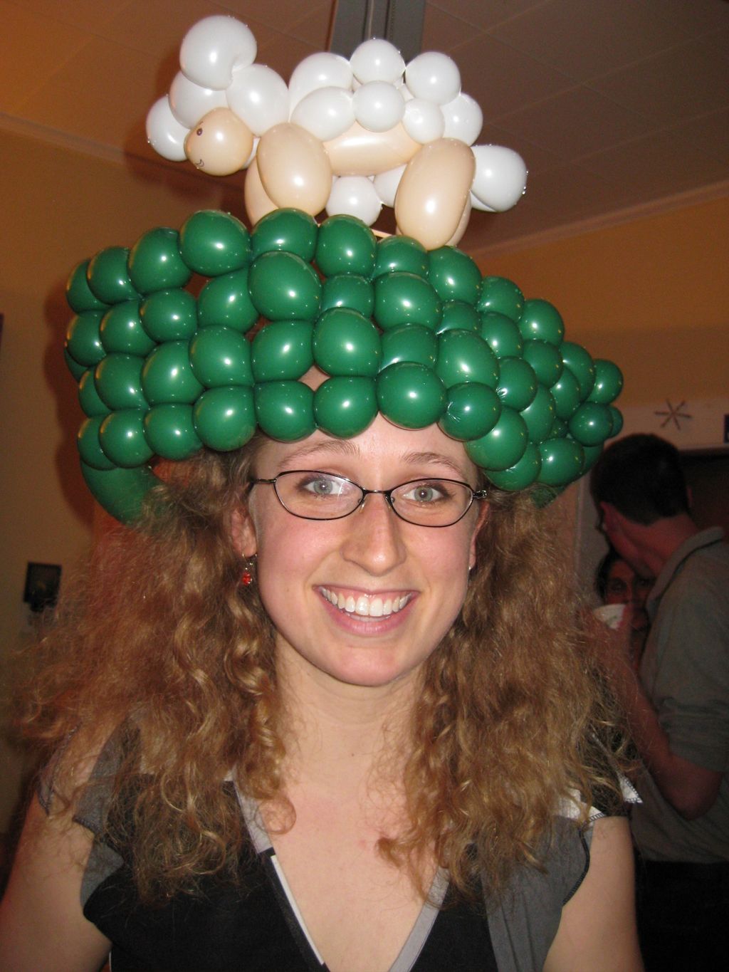 Sheep on a Hat for a Going Away Party