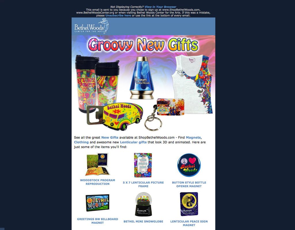 Email Campaign: Bethel Woods Center for the Arts m