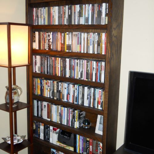 I built this book case for a customer in July 2010
