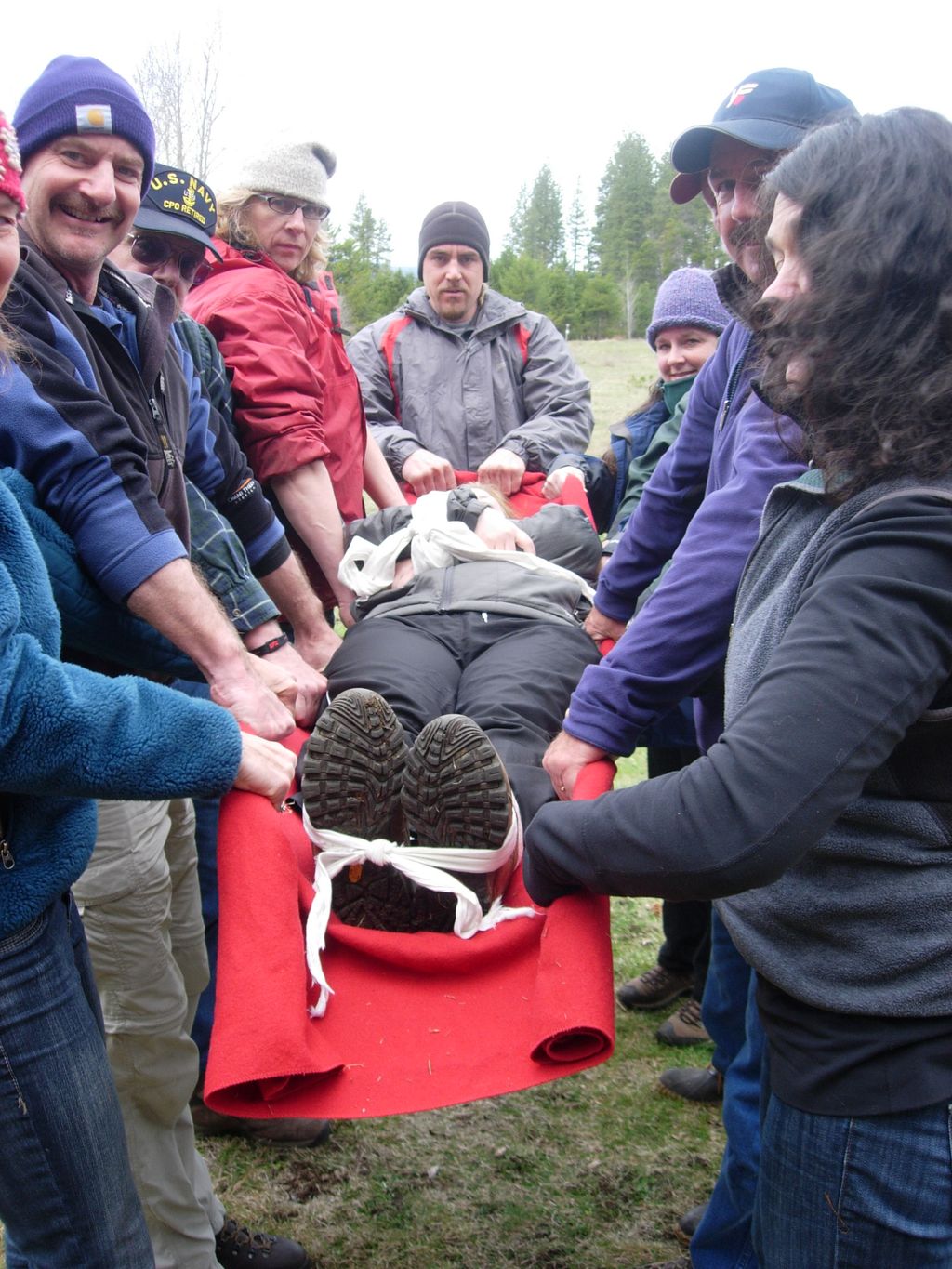 Blanket lift - Wilderness First Aid