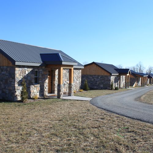 Original cabins after renovation at the Lodges of 