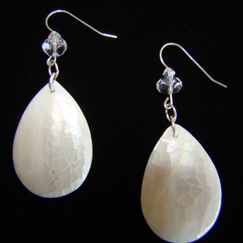 Pearl Shell Earrings:

Sterling Silver tear drop p