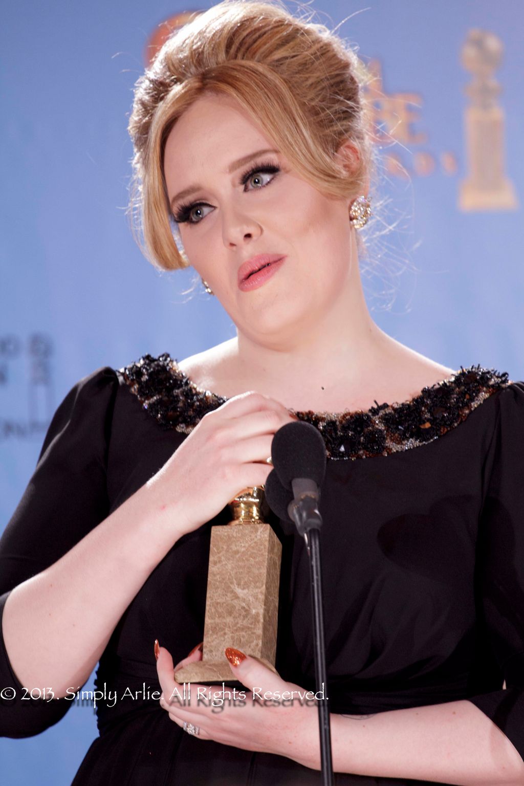 Singer Adele, Golden Globes, Hollywood