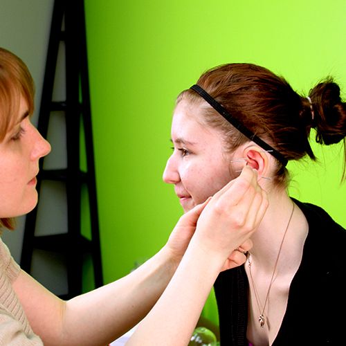 auricular therapy uses point in the ear for treatm