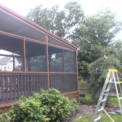 Add a screened porch to your home this summer