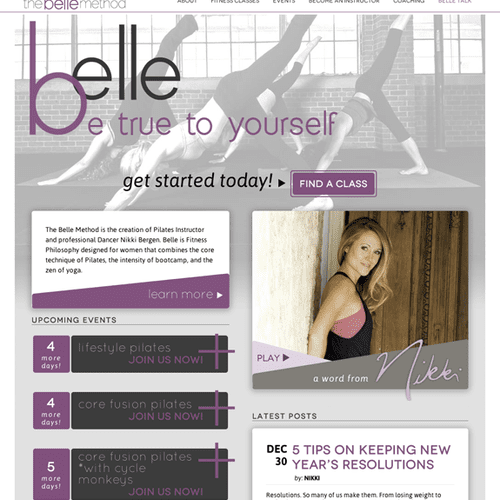 The Belle Method - Website UX & Strategy - http://