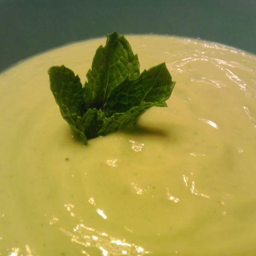 Chilled avocado soup