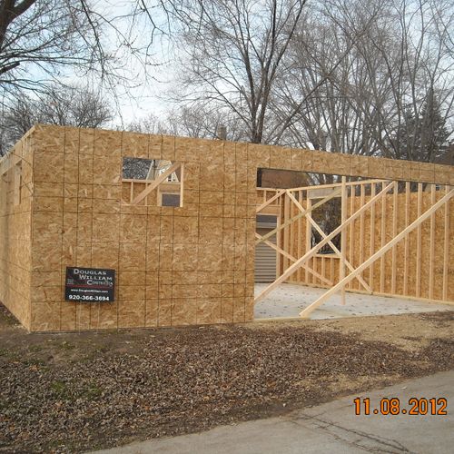 Need a garage?  Custom built from the pouring of t