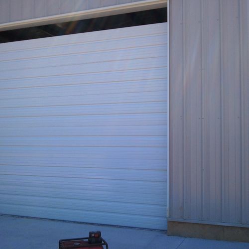 2 - 14 x 14 Commercial Ribbed Steel Doors Windcode