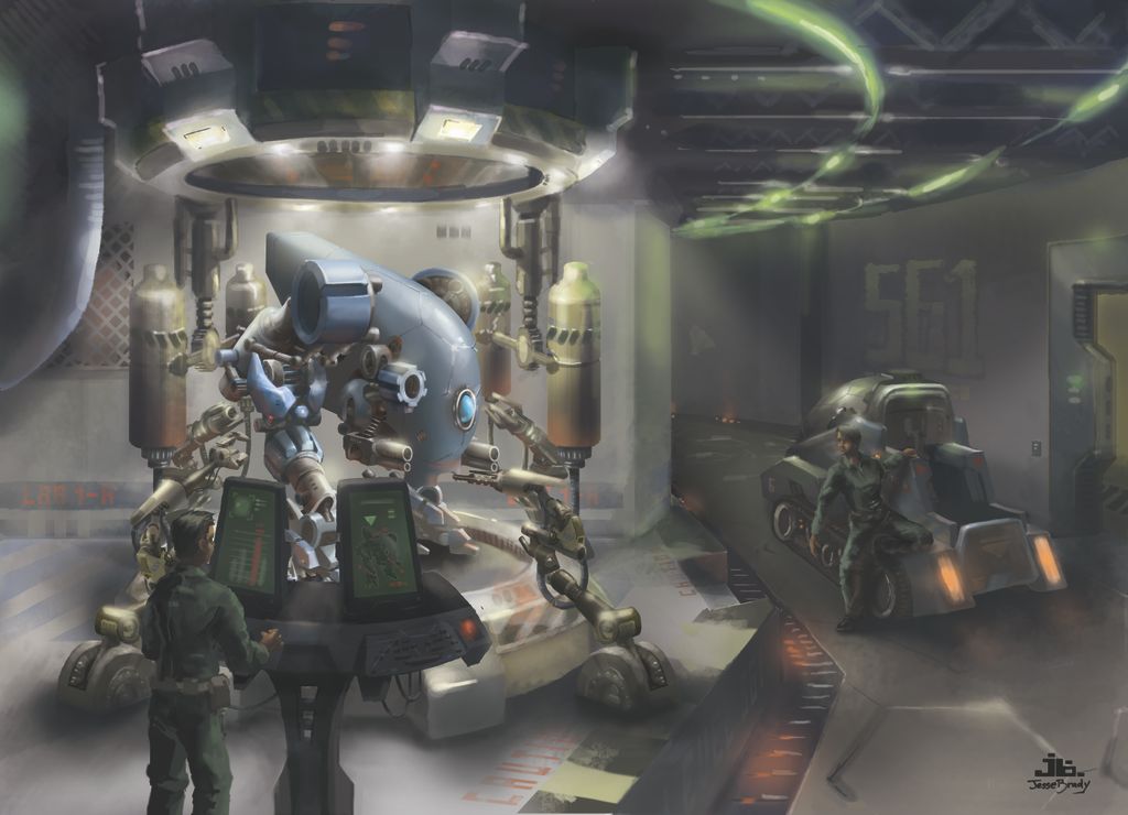 Here is another look at a story illustration. The 