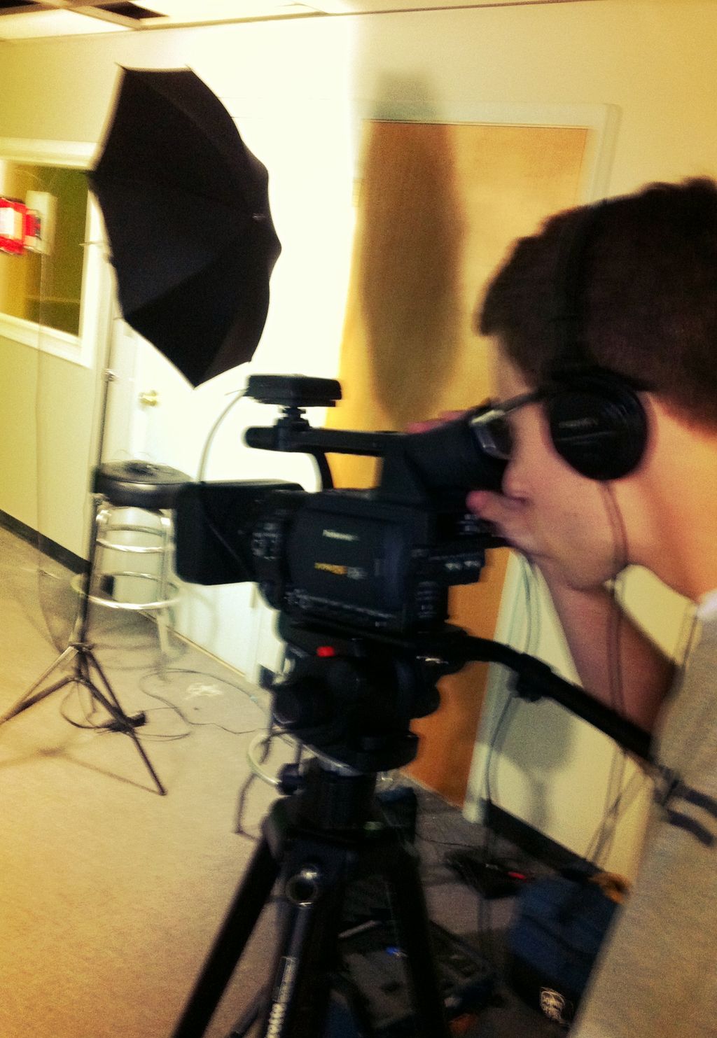 Working on a corporate video near Cleveland, OH.