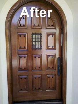 Wood Door Refinishing - After photo