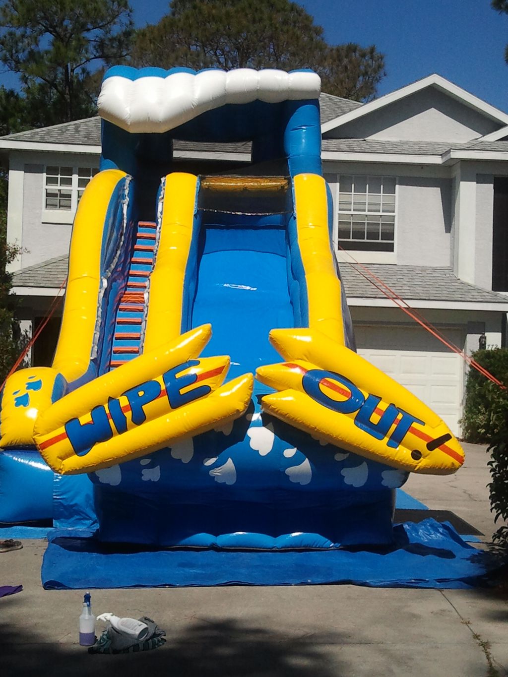 Our 19' Wipeout waterslide is Amazing!!