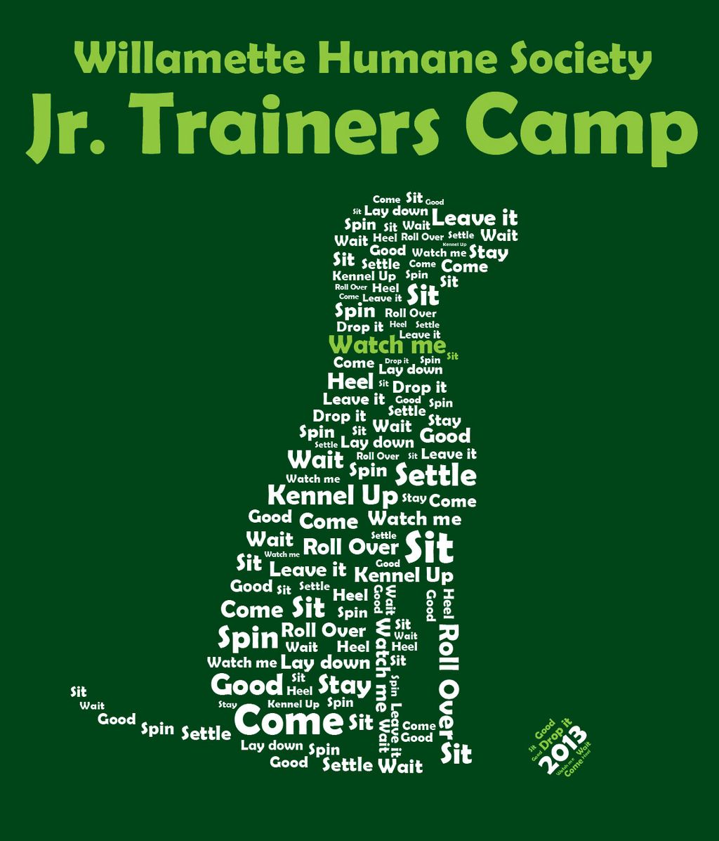 T-shirt for humane society.