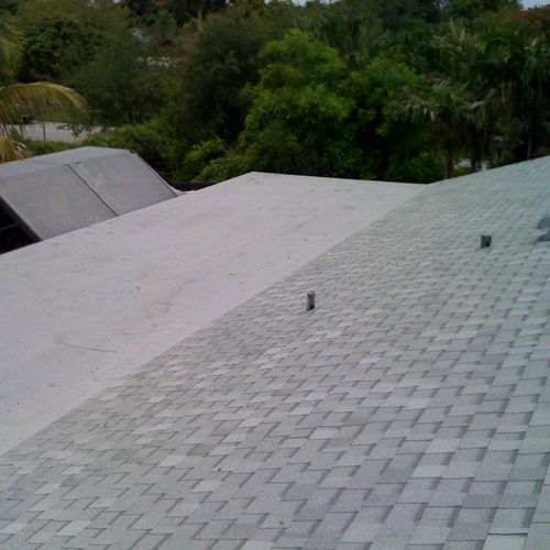 Shingle/ Flat Re-Roof