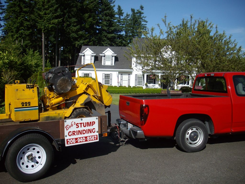 Bob's Stump Grinder & truck