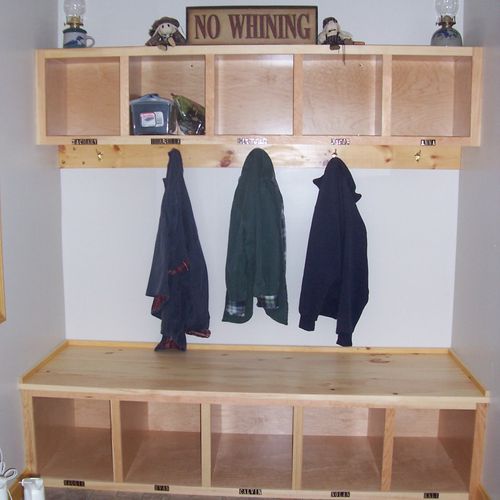 How about some storage, cubbies and a bench seat a