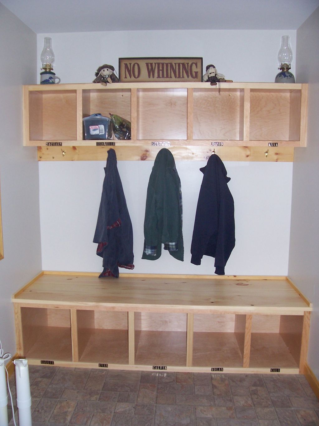 How about some storage, cubbies and a bench seat a