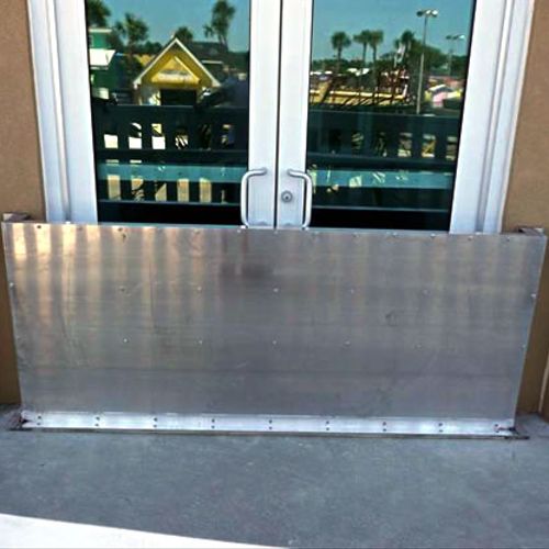 Flood Panel installation at the Westgate Myrtle Be