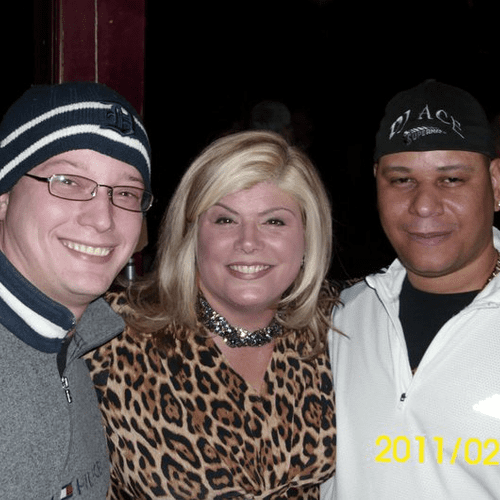 Rob,Fox 2 Jackie Paige and myself during a Charity