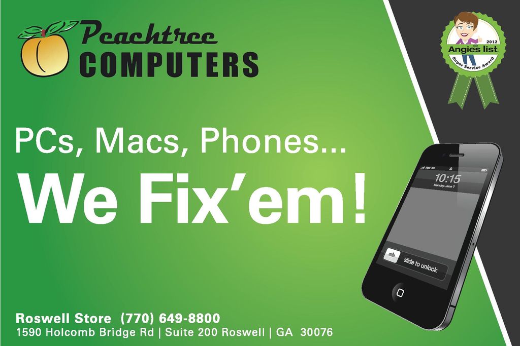 PCs, Macs, Phones, Tablets.....We Fix'em!