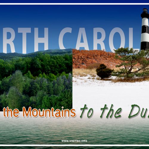 Rework of a North Carolina travel poster.