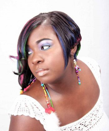 Quick Weave (bonded), Cut & Color tracks added, Ma