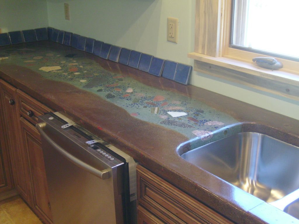 We did this countertop in a 100 year old adobe res