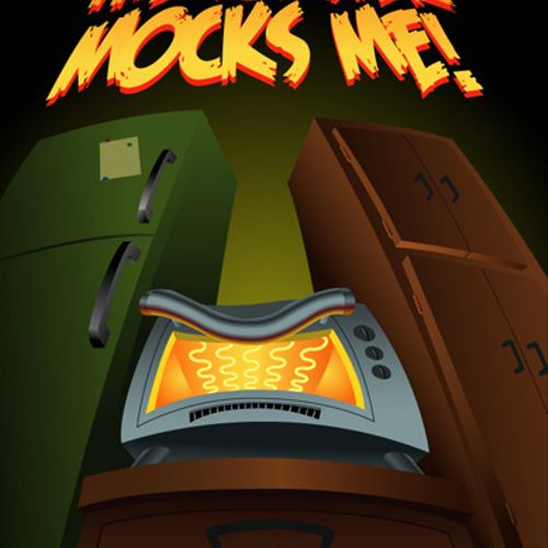 A book cover, "The Toaster Mocks Me!". Developed 1