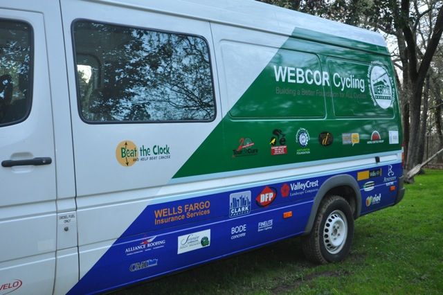 Webcor Cycling Vehicle wrap 2011