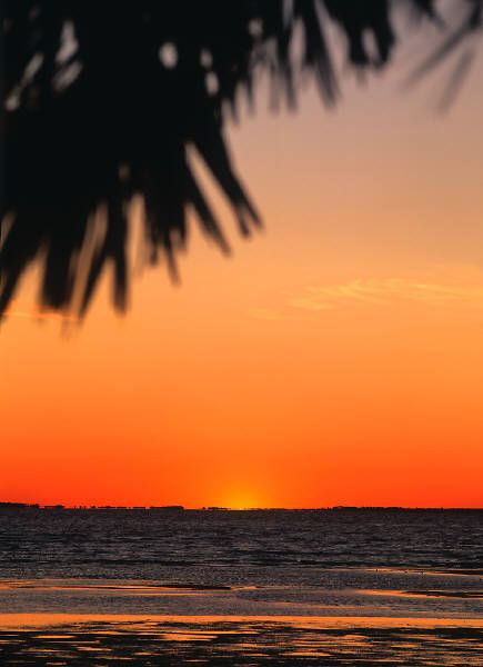 Picture of a sunset after presiding over a ceremon